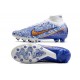 Nike Zoom Mercurial Superfly IX Elite AG White Blue Gold