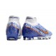 Nike Zoom Mercurial Superfly IX Elite AG White Blue Gold