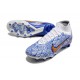 Nike Zoom Mercurial Superfly IX Elite AG White Blue Gold