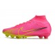 Nike Zoom Mercurial Superfly IX Elite AG Pink Yellow