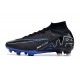 Nike Zoom Mercurial Superfly IX Elite AG Black Chrome Hyper Royal