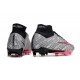 Nike Zoom Mercurial Superfly IX Elite AG Metallic Silver Hyper Pink Black