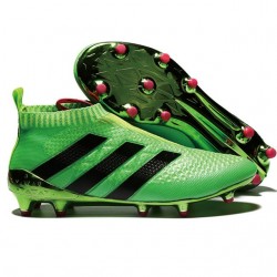 adidas ACE 16+ Pure Control FG Top Football Boots Green Black