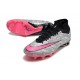 Nike Zoom Mercurial Superfly IX Elite AG Metallic Silver Hyper Pink Black