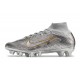 Nike Zoom Mercurial Superfly IX Elite AG Metallic Silver Hyper Pink Black