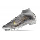 Nike Zoom Mercurial Superfly IX Elite AG Metallic Silver Hyper Pink Black