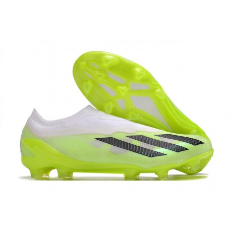 adidas X Crazyfast .1 Laceless FG Core Black Team Solar Yellow 2 Grey Five
