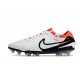 Nike Tiempo Legend 10 Elite FG Shoes White Black Bright Crimson