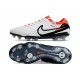 Nike Tiempo Legend 10 Elite FG Shoes White Black Bright Crimson