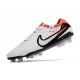 Nike Tiempo Legend 10 Elite FG Shoes White Black Bright Crimson