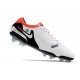 Nike Tiempo Legend 10 Elite FG Shoes White Black Bright Crimson