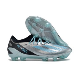 Adidas X Crazyfast .1 FG New Boot Silver Met Bliss Blue Core Black