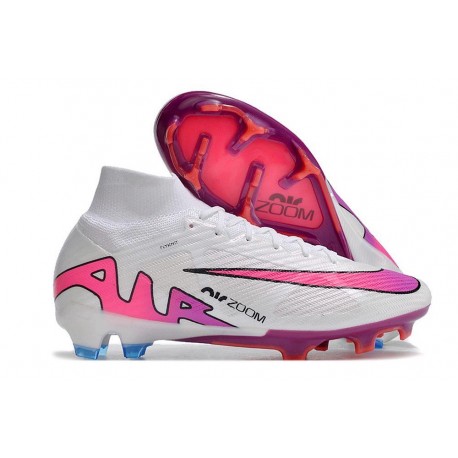 Nike Air Zoom Mercurial Superfly IX Elite FG White Pink Blue