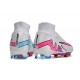 Nike Air Zoom Mercurial Superfly IX Elite FG White Pink Blue