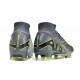 Nike Air Zoom Mercurial Superfly IX Elite FG Grey Black Green