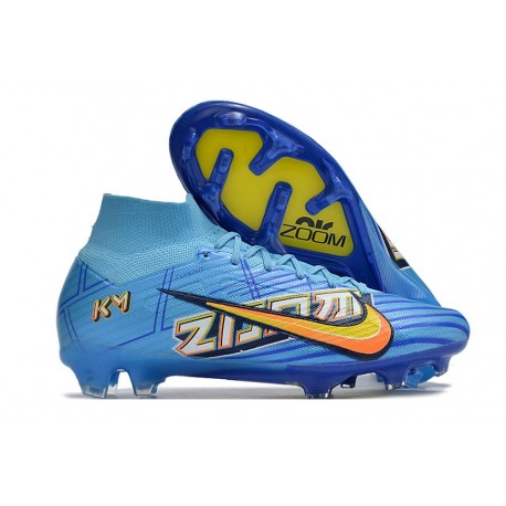 Nike Air Zoom Mercurial Superfly IX Elite FG X Mbappe Baltic Blue White