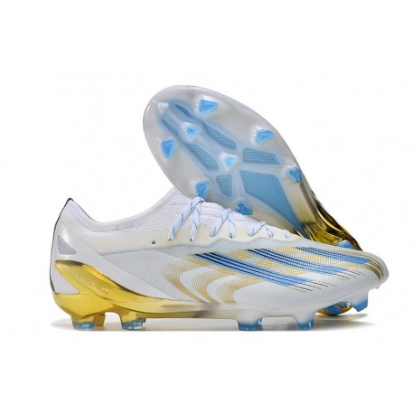 Adidas X Crazyfast Messi.1 FG New Boot White Blue Gold