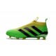 adidas ACE 16+ Purecontrol FG Olympic 2016 Soccer Boot Green Black
