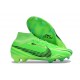 Nike Air Zoom Mercurial Superfly IX Elite FG MDS 008 Green Strike Black Stadium Green