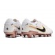 Nike Tiempo Legend 10 Elite FG Shoes White Gold Black