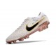 Nike Tiempo Legend 10 Elite FG Shoes White Gold Black