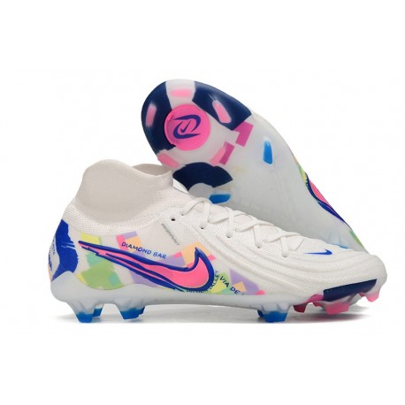 Nike Phantom Luna II Elite FG Blanco Azul Rosa