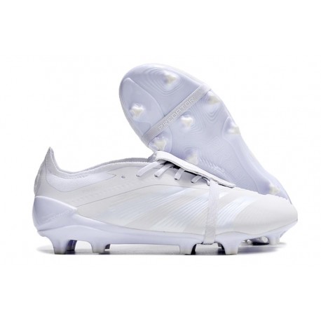 New adidas Predator Elite Tongue FG White Silver