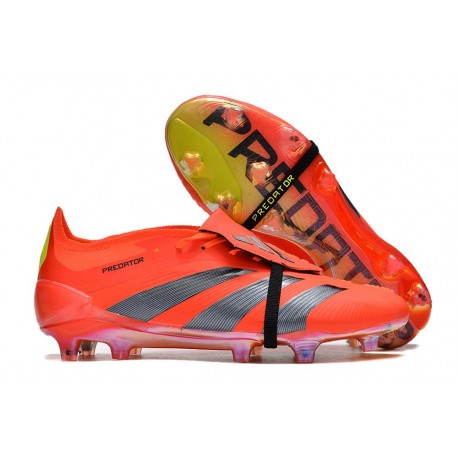 New adidas Predator Elite Tongue FG Predstrike - Solar Red Core Black Yellow