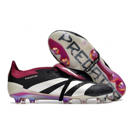 New adidas Predator Elite Tongue FG Black White Purple