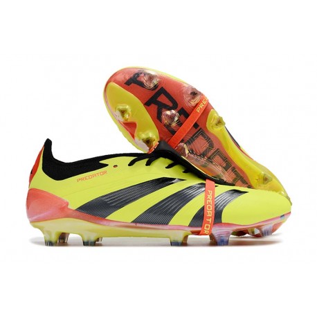New adidas Predator Elite Tongue FG Yellow Black Red
