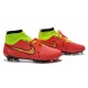 Nike Magista Obra FG ACC Men's Firm Ground Football Boots Red Gold Volt