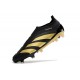 adidas Predator Elite Laceless FG Black Golden