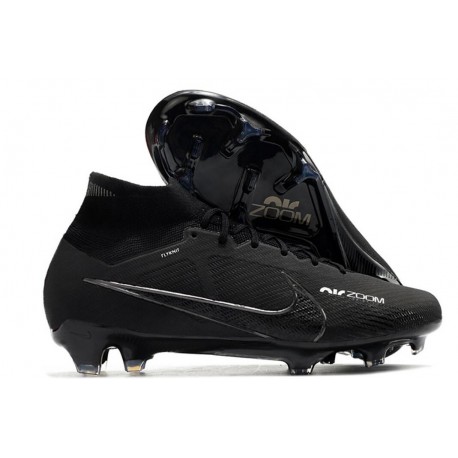 Nike Mercurial Superfly 5 FG New Football Boots All Black