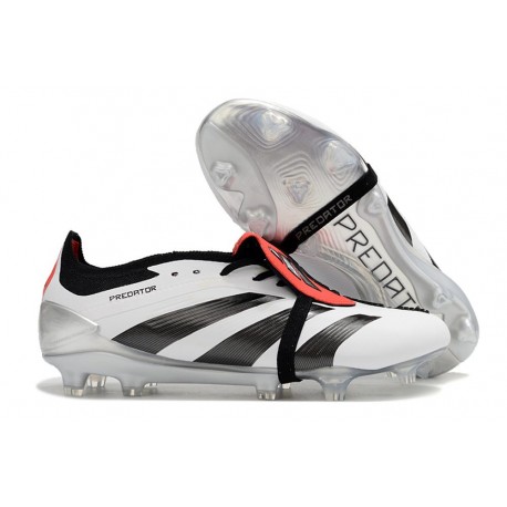 New adidas Predator Elite Tongue FG White Black Crimson