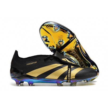 New adidas Predator Elite Tongue FG Black Golden