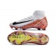 Nike Zoom Mercurial Superfly 10 Elite FG White Black Orange