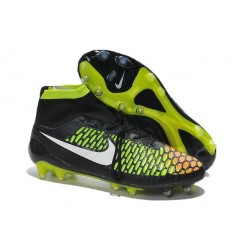 High Top Nike Magista Obra FG ACC Soccer Cleats Black White Hyper Punch
