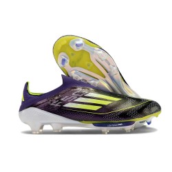 adidas F50 + FG LL Soccer Cleat Purple Yellow