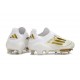adidas F50 + FG LL Soccer Cleat Ftwr White Gold Met