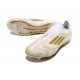 adidas F50 Elite Laceless FG Boot Ftwr White Gold Met