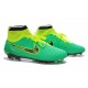 High Top Nike Magista Obra FG ACC Soccer Cleats Green Black