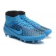 High Top Nike Magista Obra FG ACC Soccer Cleats Turquoise Blue