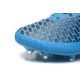 High Top Nike Magista Obra FG ACC Soccer Cleats Turquoise Blue