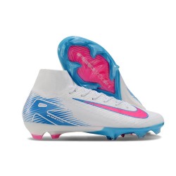 Nike Zoom Mercurial Superfly 10 Elite FG White Blue Pink