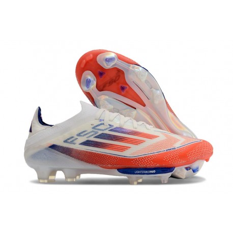 New adidas F50 + Elite FG Advancement - Footwear White Solar Red Lucid Blue