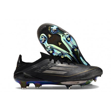 New adidas F50 + Elite FG Core Black Iron Met Gold Met