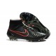 High Top Nike Magista Obra FG ACC Soccer Cleats Black Green Crimson