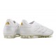 Adidas Copa Pure 2 Elite + FG Shoes Leather Ftwr White Gold Met