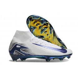 Nike Zoom Mercurial Superfly 10 Elite FG White Blue
