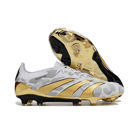 adidas Predator Elite FG Low Gold White Gray